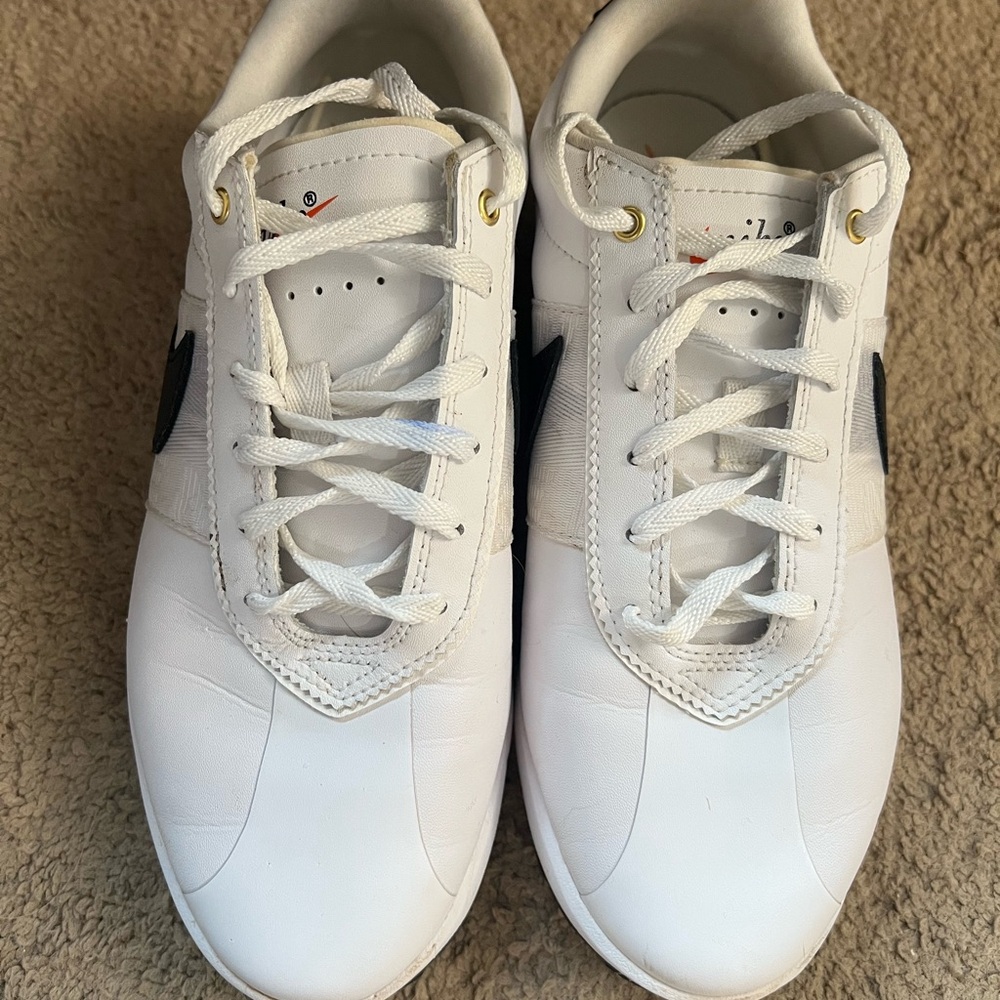 Nike Cortez G Golf Shoes Women’s Size 7.5 CI1670 101 White Black